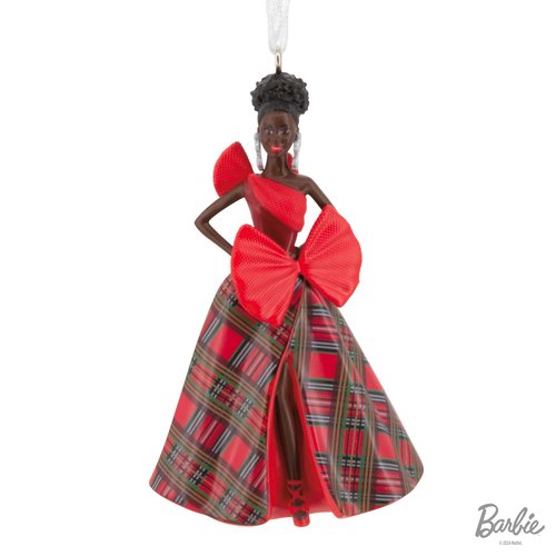Hallmark Mattel African American Barbie Christmas Ornament