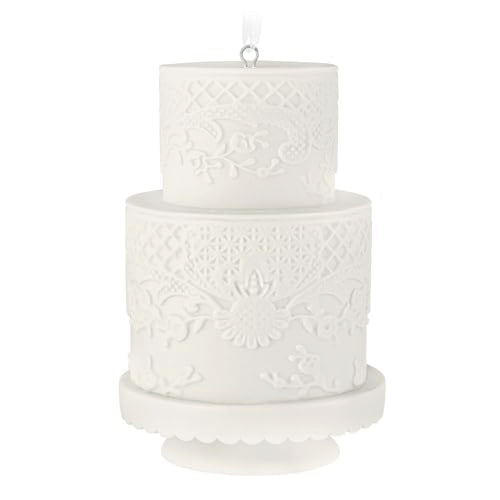 Wedding Cake Ornament 2026 - Bridal Shower & First Christmas Keepsake