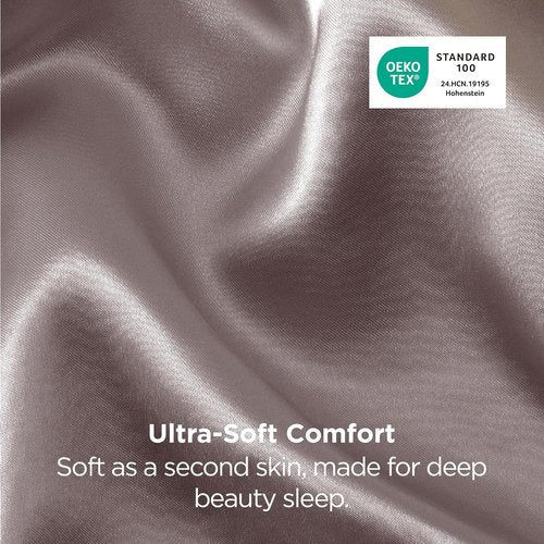 Bedsure Satin Pillowcase 2 Pack - Luxurious Silk-Like Pillow Cases for Sleeping | Dusty Rose, 20x26 Inches