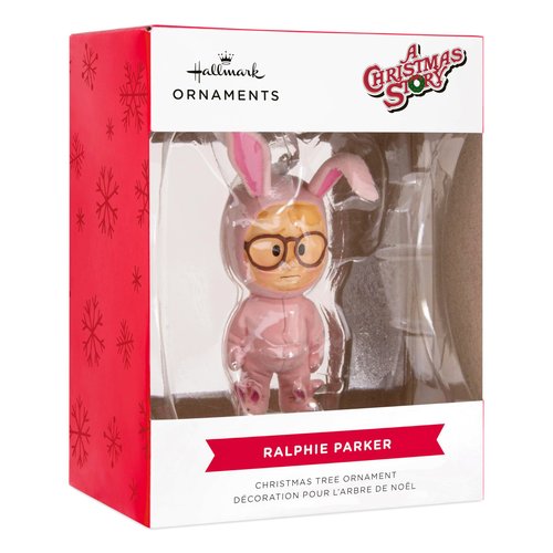 Hallmark A Christmas Story Ralphie in Bunny Suit Stylized Christmas Ornament, Christmas Movie Gifts
