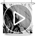 Pnylzzyxh Black & White Marble Shower Curtain - 72x72 Inches, Modern Abstract Bathroom Decor, Pack of 1