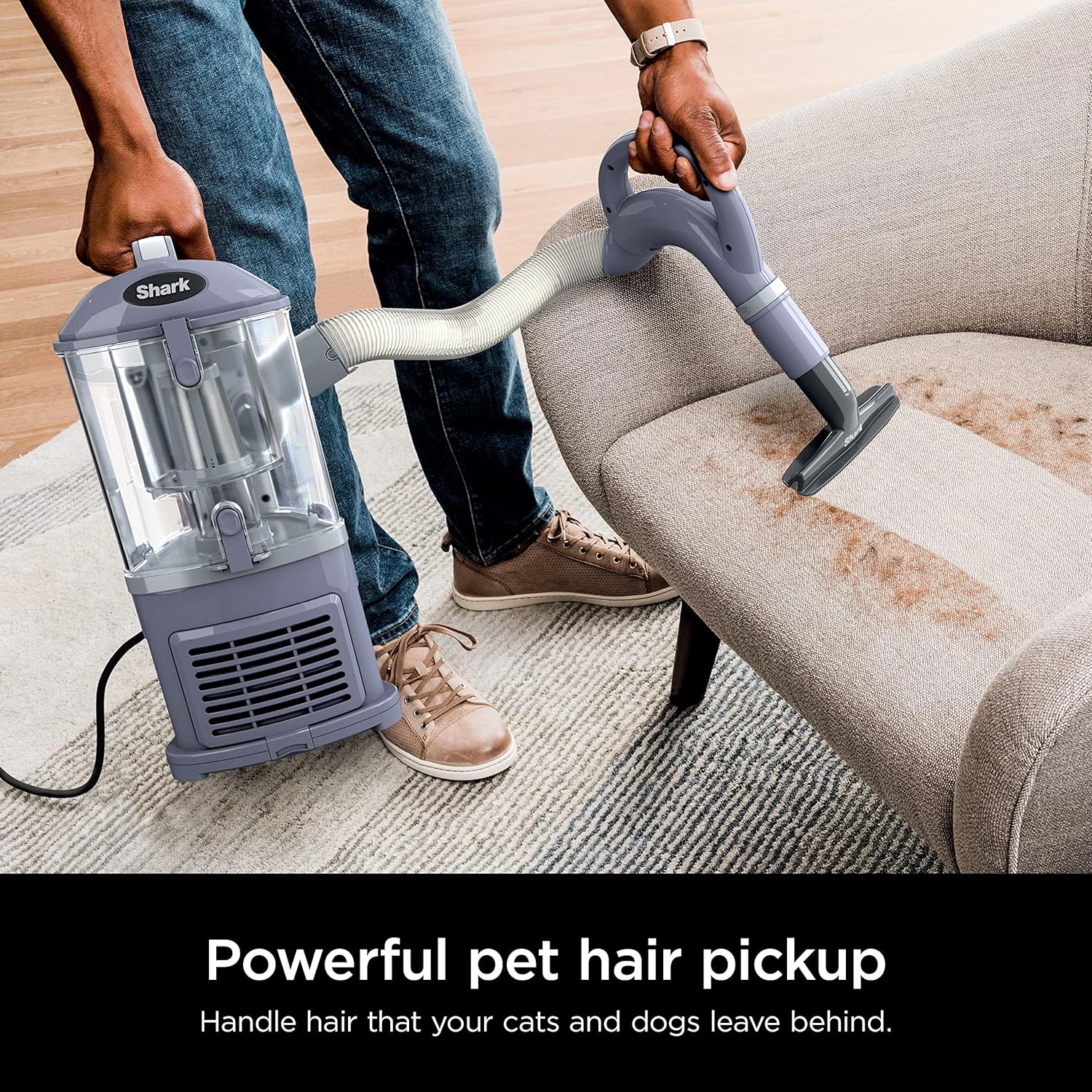 Shark NV352 Navigator Lift-Away Vacuum - HEPA Filter, Anti-Allergen Tech, Swivel Steering | Ideal for Carpets & Stairs, Lavender