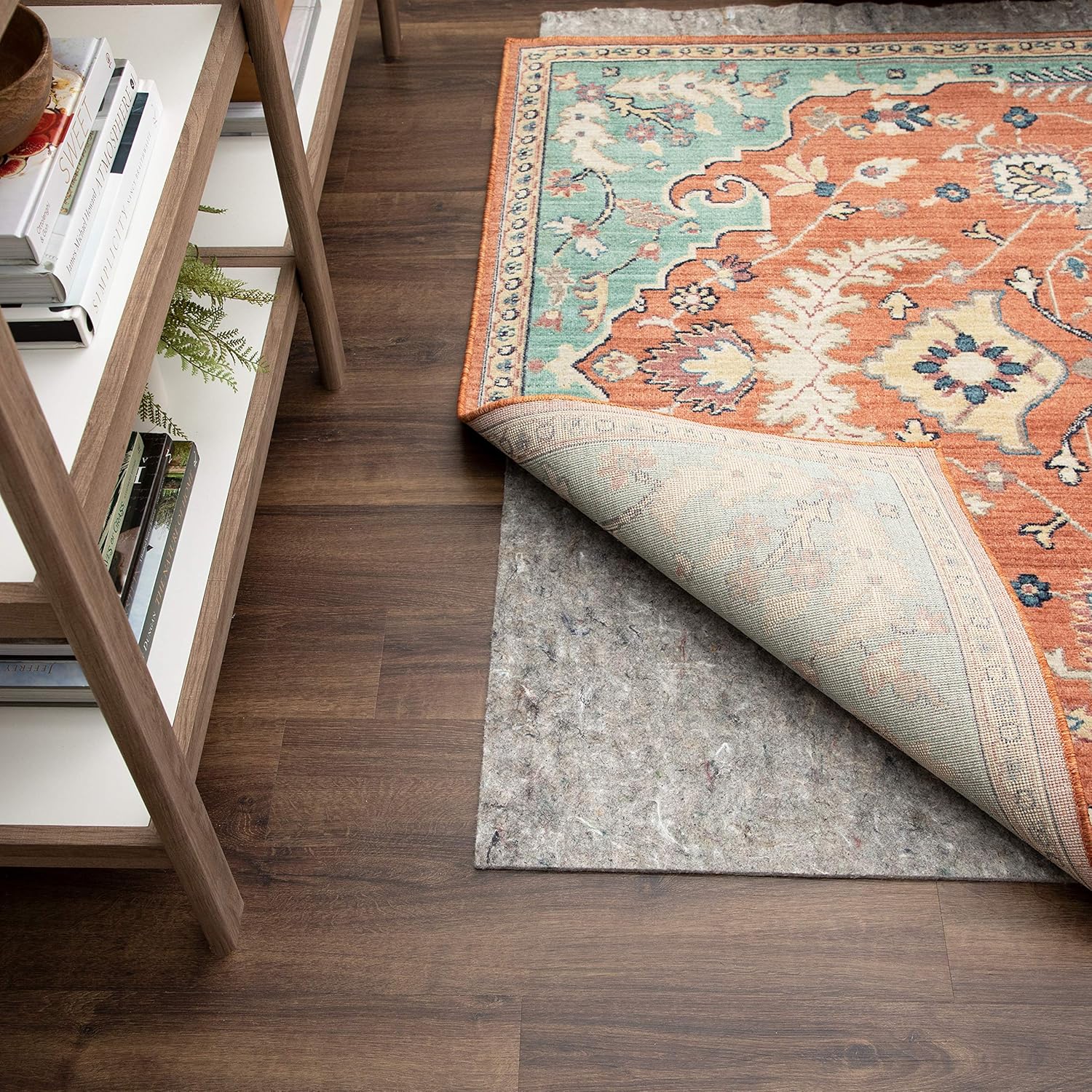 Mohawk Home Non-Slip Rug Pad - 1/4" Thick Felt & Latex Rubber Gripper - 8' x 10' for Hardwood & Tile Floors