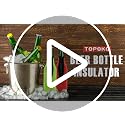 TOPOKO Set of 4 Color Beer Bottle Insulator Sleeves - Keeps Drinks Cold & Hands Warm