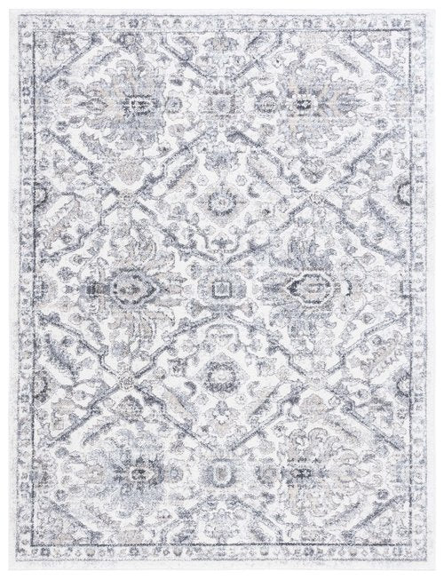 SAFAVIEH Opal Collection Area Rug - 5'3" x 7'6", Grey & Ivory, Oriental Design, Non-Shedding & Easy Care, Ideal for High Traffic Areas in Living Room, Bedroom, Dining (OAL466F-5)