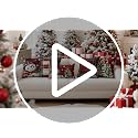 Artscope Christmas Throw Pillow Covers Set of 4 - Red 18x18 Inch Variation of THIS listing