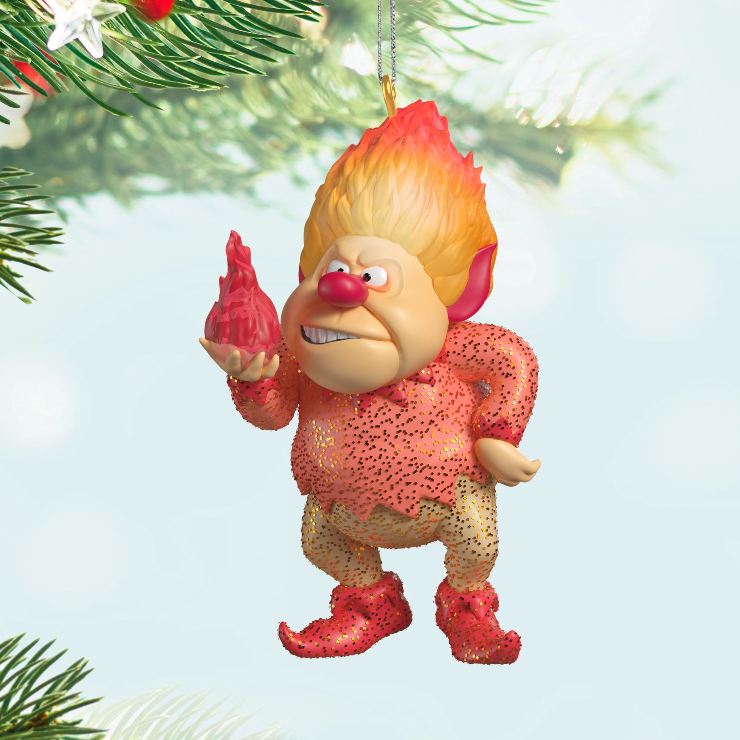 Hallmark Keepsake Christmas Ornament, The Year Without a Santa Claus Heat Miser with Light, Christmas Movie Gifts