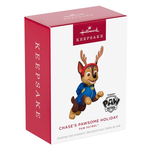 Hallmark Keepsake Paw Patrol Christmas Ornament, Chase's Pawsome for Paw Patrol Fans