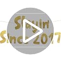 Slayin' Since 2017 Gold Glitter Banner - Pre-Strung 9th Birthday Decor