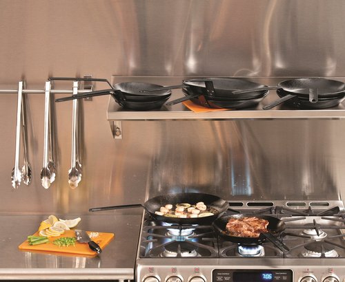 Lodge Pre-Seasoned Carbon Steel Skillet - Use in the Oven, on the Stove, on the Grill, or Over a Campfire - 15 Inch