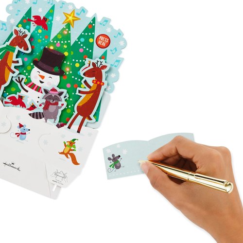 Hallmark Paper Wonder Pop Up Christmas Card with Lights and Music (Plays Rockin' Around the Christmas Tree)