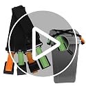 Adjustable Animal-Proof Trash Can Locks with Reflective Strips - 2 Pack