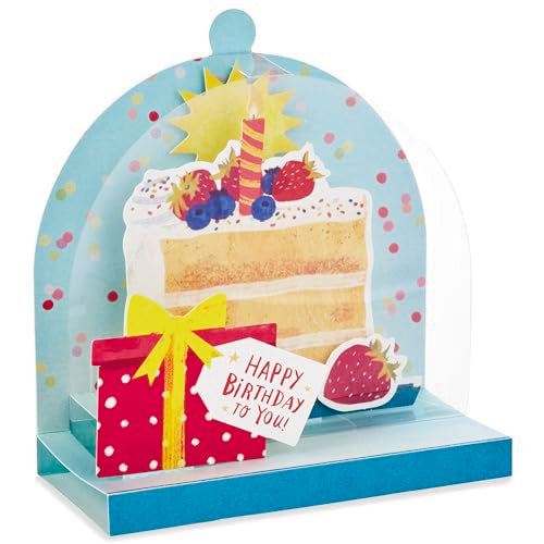 Hallmark Multicolor Pop-Up Birthday Card with Cake Scene