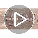 BELALIFE Pink Travel Jewelry Case - Compact Organizer Roll for Accessories