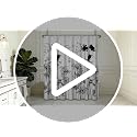 Romantic Floral Shower Curtain 72x72 with Hooks - Watercolor Design