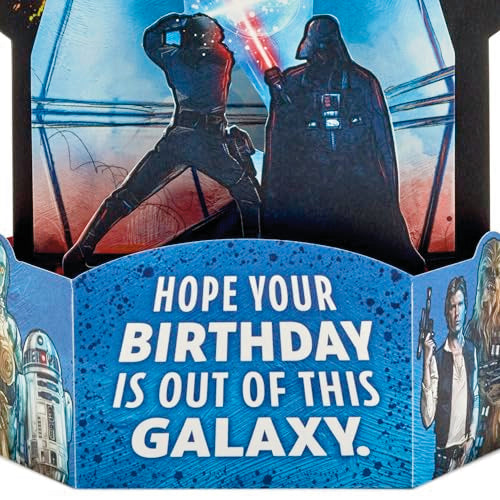 Hallmark Star Wars Pop-Up Birthday Card with Music - 3D Diorama