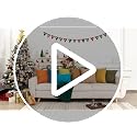 Christmas Farmhouse Decorative Throw Pillow Covers - 20x20 Inch Red, Pack of 2