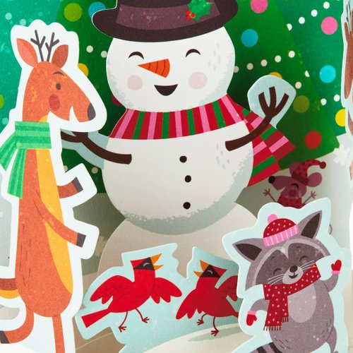 Hallmark Paper Wonder Pop Up Christmas Card with Lights and Music (Plays Rockin' Around the Christmas Tree)