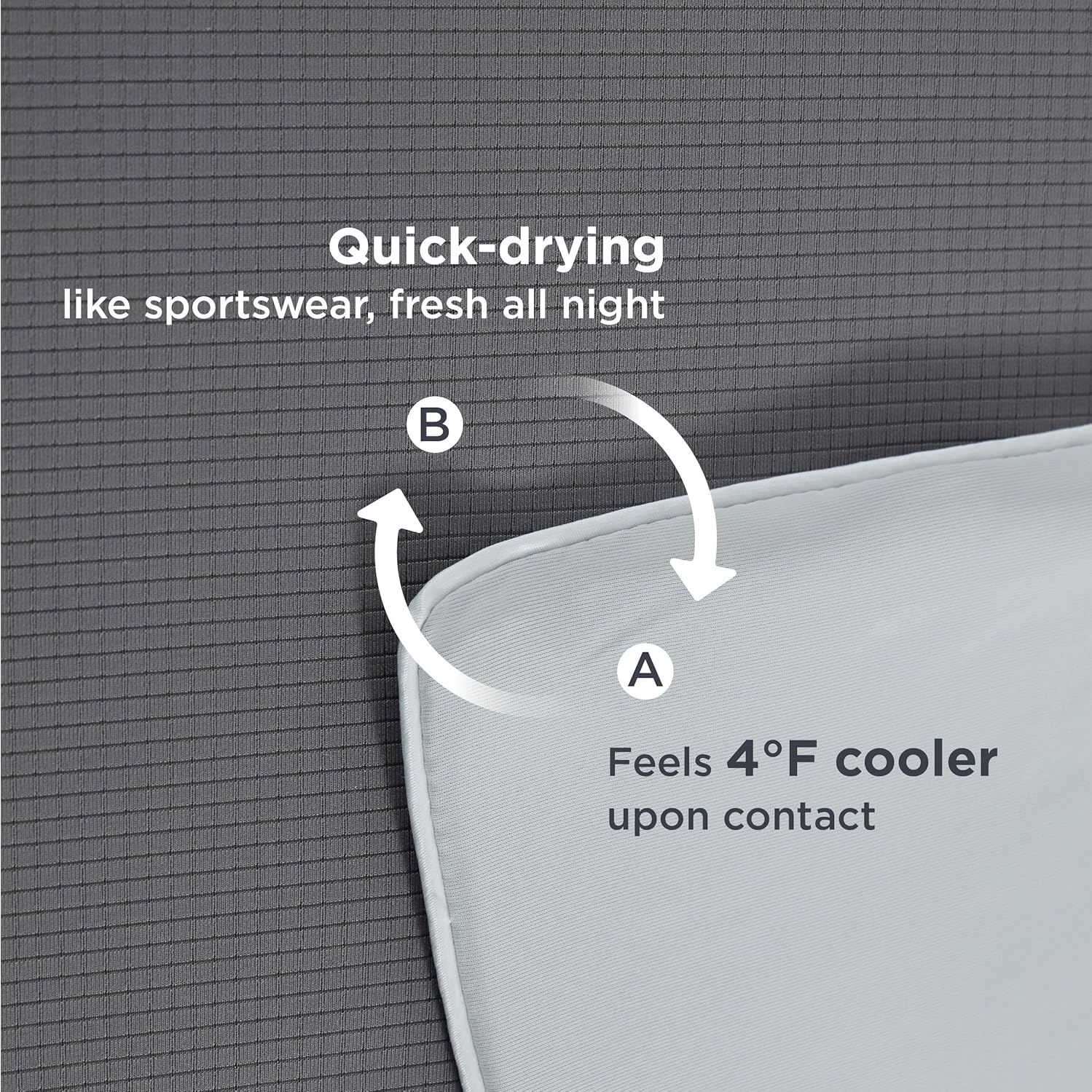 Bedsure Cooling Blanket - Lightweight Ice Cold Queen Size Comforter for Hot Sleepers | Grey, 90x90 Inches