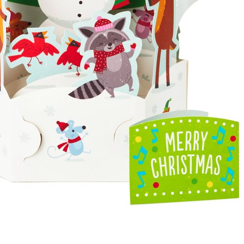 Hallmark Paper Wonder Pop Up Christmas Card with Lights and Music (Plays Rockin' Around the Christmas Tree)