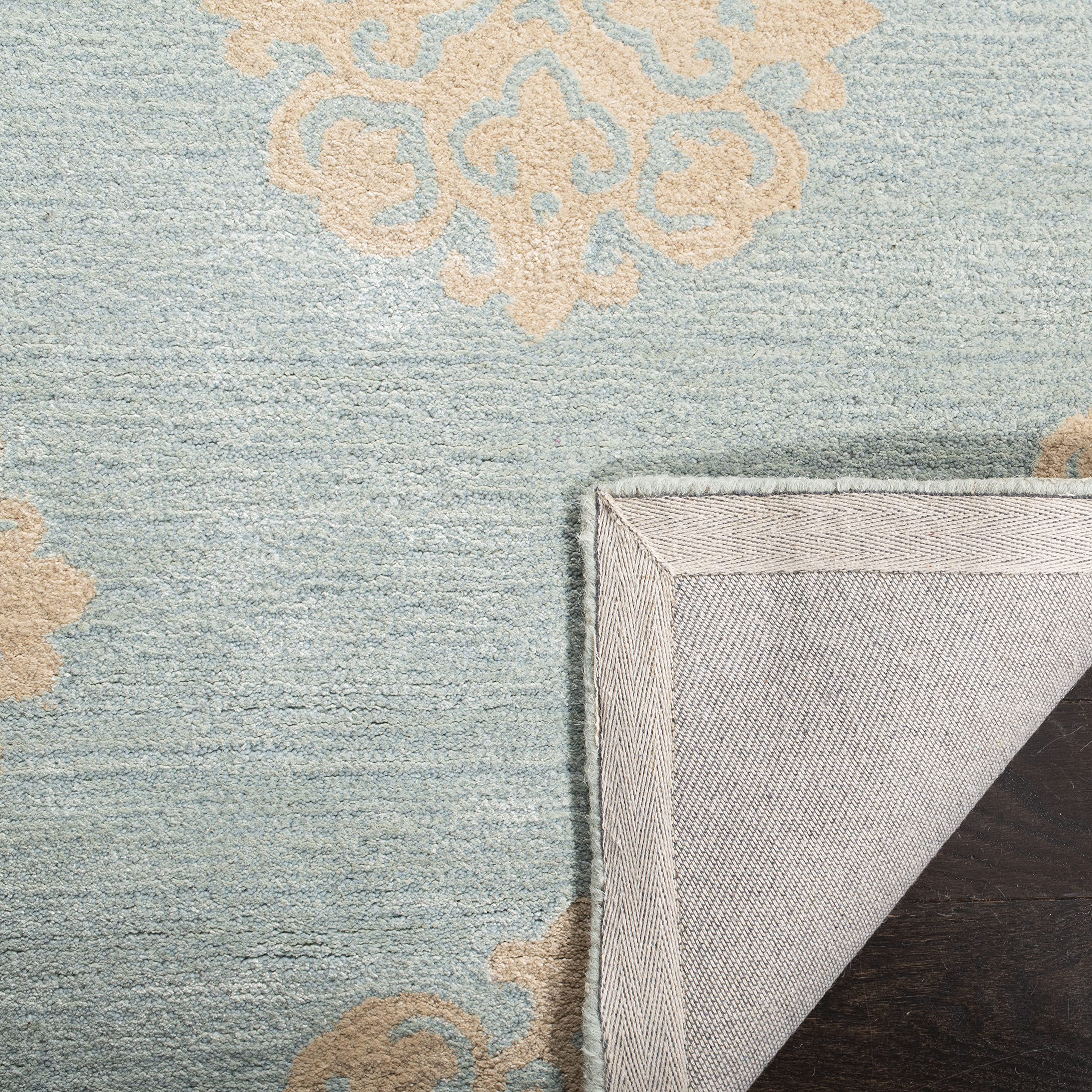 SAFAVIEH Soho Collection 2' x 3' Turquoise SOH424A Handmade Premium Wool Accent Rug
