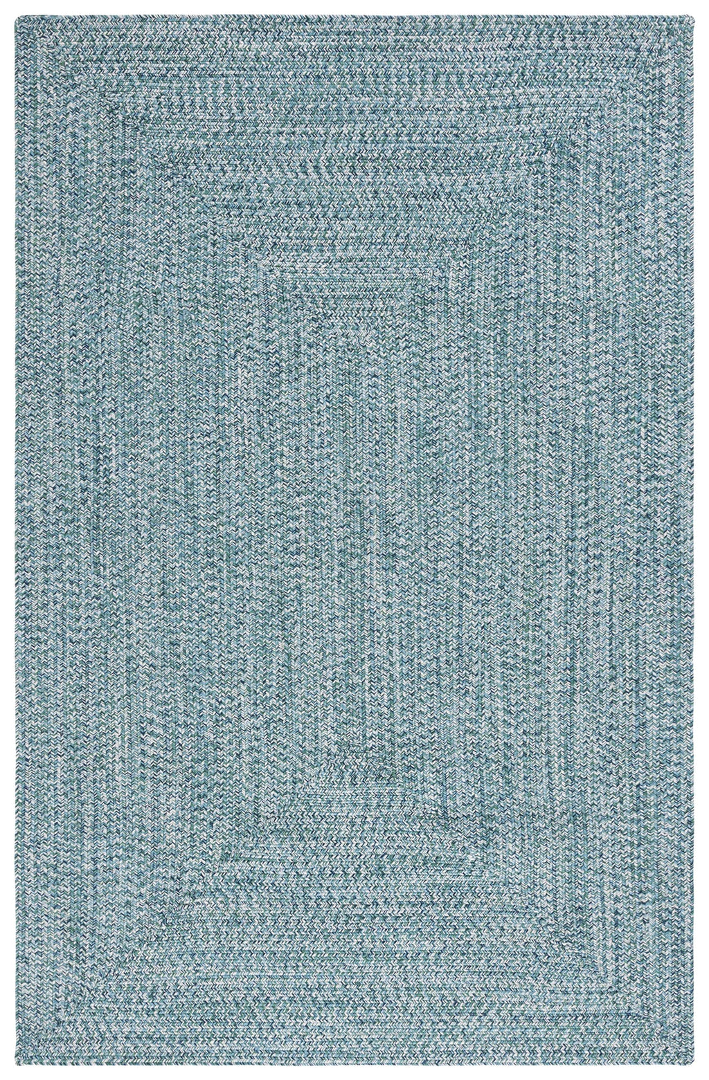 SAFAVIEH Washable Rug Outdoor Braided Collection - 2' x 3', Teal & Green, Handmade & Reversible, Non-Shedding & Easy to Clean, Ideal for Entryway, Patio, Kitchen, Mudroom, Front Door (BRA201K)