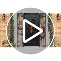 2PCS Christmas Porch Banners Snowman and Deer Holiday Door Decorations