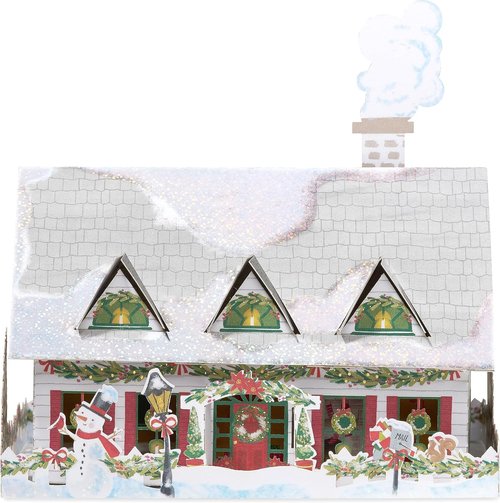 American Greetings Magic Moments Christmas Decoration - Charming Winter House Design