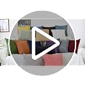 CaliTime Navy Blue Throw Pillow Covers 18x18 Inches - Set of 2