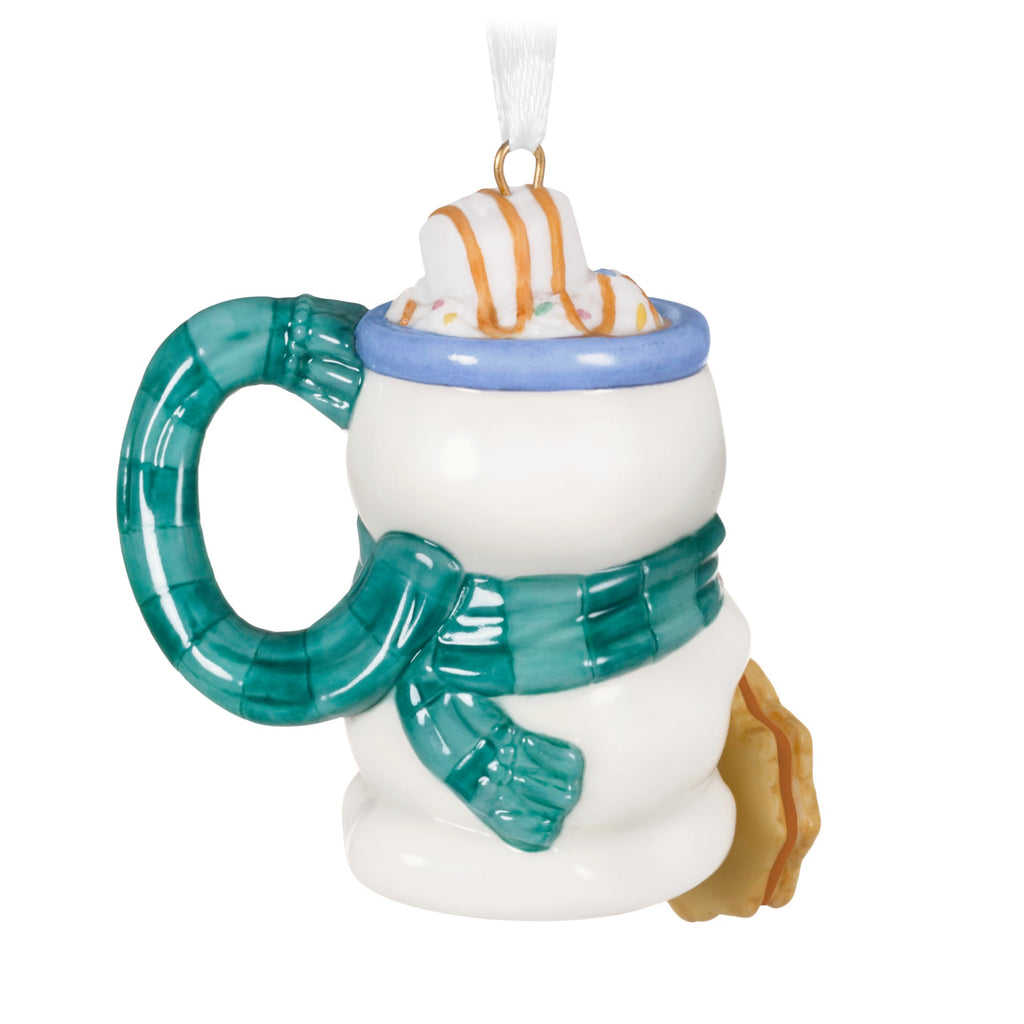 Hallmark Keepsake Christmas Ornament, Cup of Cozy, Porcelain, Gifts for Christmas Lovers