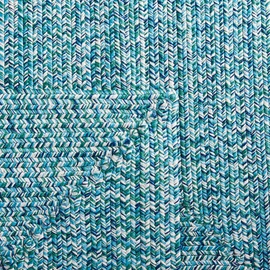 SAFAVIEH Washable Rug Outdoor Braided Collection - 2' x 3', Teal & Green, Handmade & Reversible, Non-Shedding & Easy to Clean, Ideal for Entryway, Patio, Kitchen, Mudroom, Front Door (BRA201K)