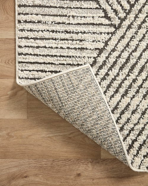 Loloi Fabian Collection FAB-06 Charcoal/Ivory 2'-7" x 7'-6" Runner Rug
