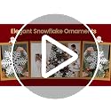 Large White Snowflake Ornaments Set - 12 Inch Plastic Holiday Decorations, Glittered Snowflakes for Christmas Tree & Indoor Outdoor Decor - 24 Pieces