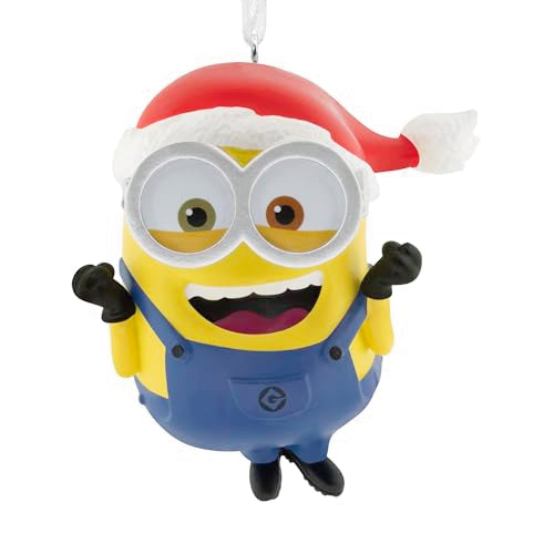Minions Christmas Ornament - Bob in Santa Hat - Seasonal Minions Variation