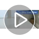 Cooling Gel Knee Pillow for Side Sleepers - Large White Memory Foam