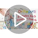 Dr.Rapeti Flower Security Blanket - Soft Cashmere Tag Blanket for Babies