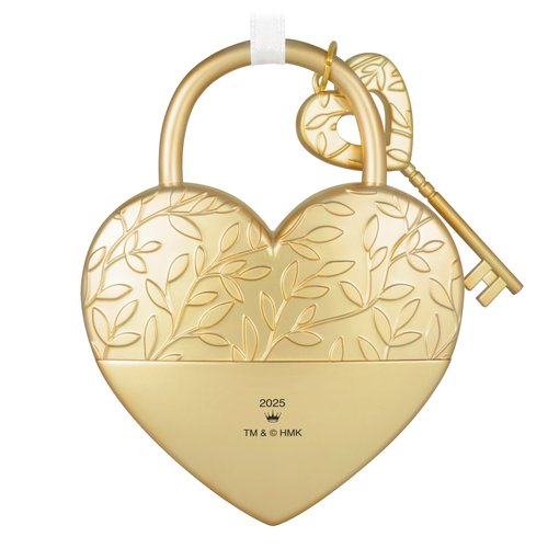 Hallmark Keepsake Christmas Ornament, Key to My Heart, Metal, Gifts for Couples