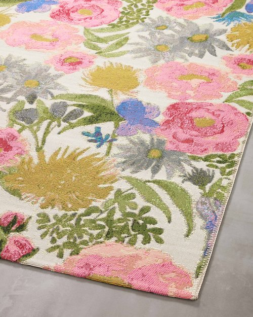 Loloi Botanical Collection BOT-01 Ivory/Multi 2'-5" x 3'-11" Accent Rug