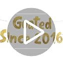 Goated Since 2016 Gold Glitter Banner - Pre-Strung Birthday & Anniversary Decor