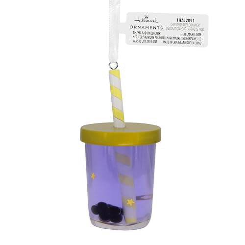 Hallmark Bubble Tea Christmas Ornament - Fun Resin Decoration