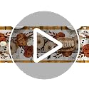 Halloween Table Runner 13x108 Inch Beige Polyester Home Party Decor