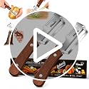 3-in-1 Vegetable Peeler Set (Pack of 2) - Stainless Steel & Wooden Handle