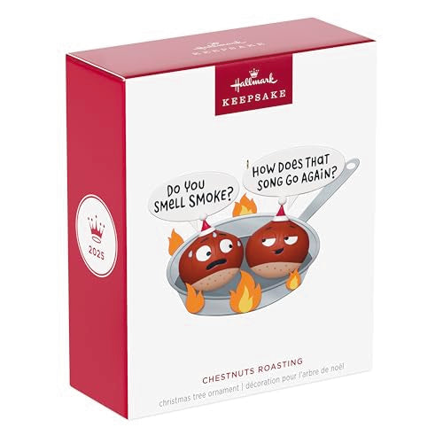 Hallmark Keepsake Christmas Ornament - Chestnuts Roasting - Funny Holiday Decor
