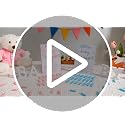 Cinnvoice 51 Pcs Don't Say Baby Game Sign & Blue Clothespins for Baby Shower Party