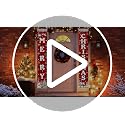 Christmas Decorations Banner - Merry Christmas Porch Door Sign 72x12 Inches