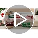 Merry Christmas Decorative Throw Pillow Cover 12x20 Inch