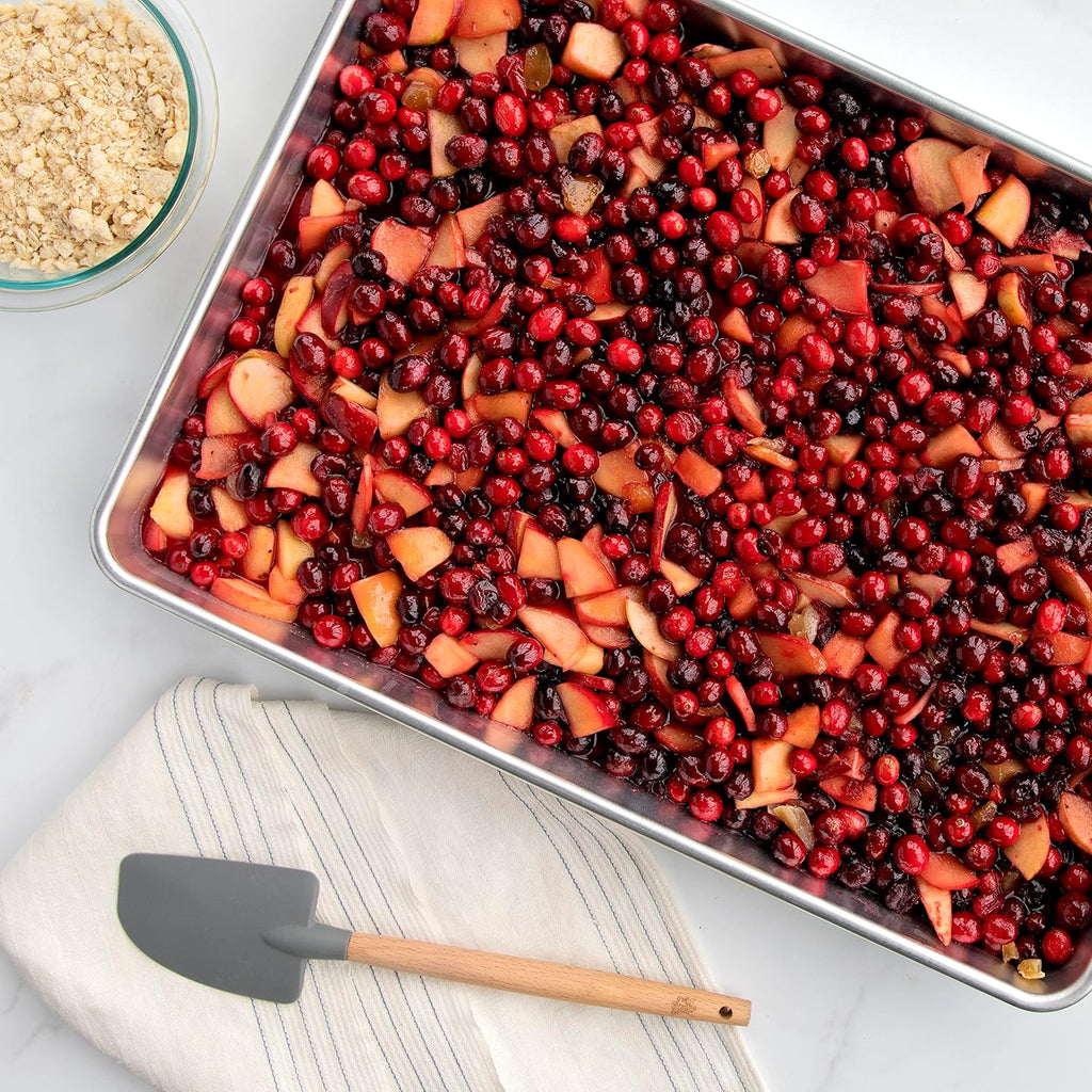 Nordic Ware Extra Large Baking Pan - High-Sided, Natural Aluminum, 21.1 x 15 x 2 Inches | Reinforced Steel Rim