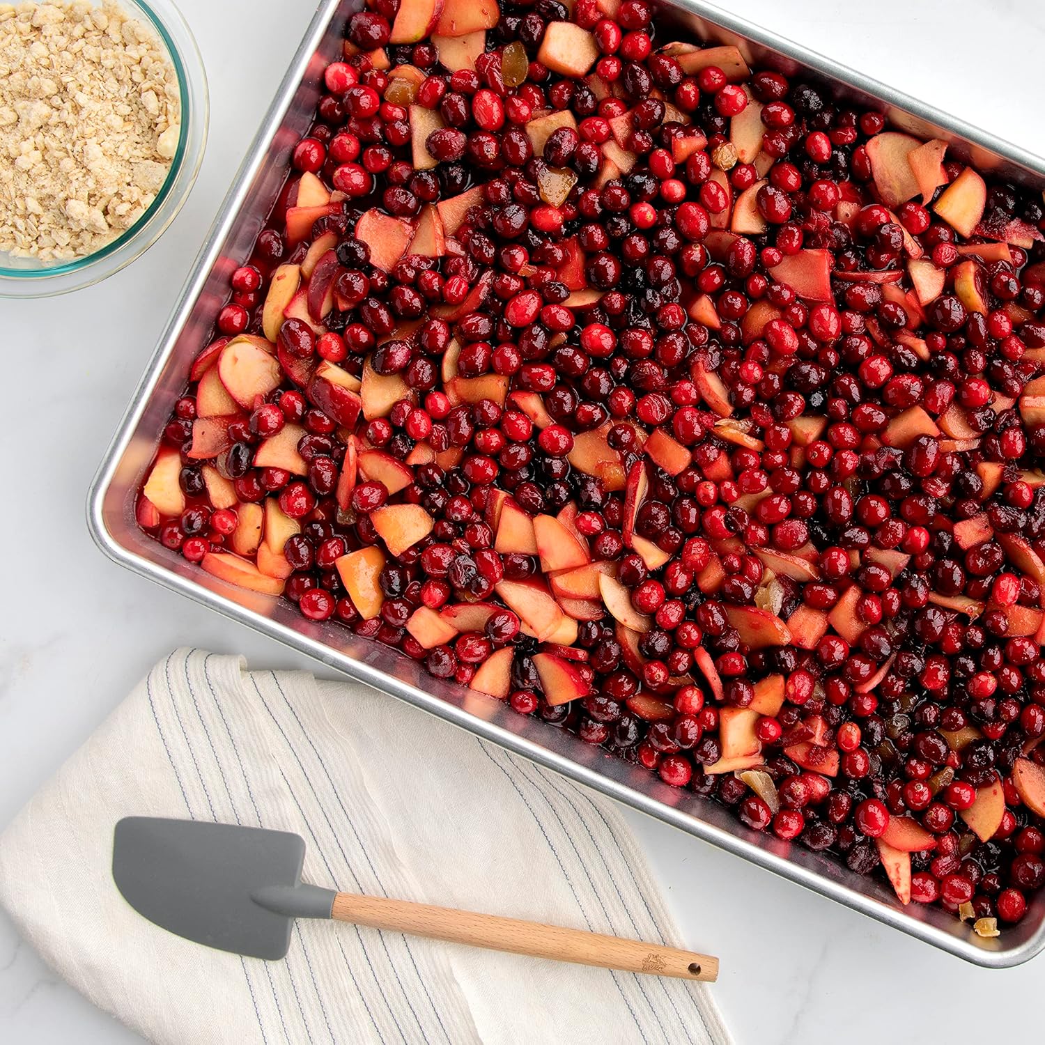 Nordic Ware Extra Large Baking Pan - High-Sided, Natural Aluminum, 21.1 x 15 x 2 Inches | Reinforced Steel Rim