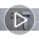 ROOM127 Wall Mounted Toothbrush Holder Set with Dispenser - Gray