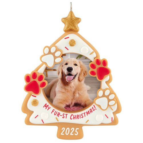 Hallmark Keepsake Christmas Ornament 2025, My Fur-st Christmas 2025 Photo Frame, Pet Gifts